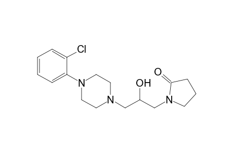 1 -[3 -[4 -(Chlorophenyl)piperazin-1 -yl] -2 -hydroxypropyl]pyrrolidin-2 -one hydrochloride