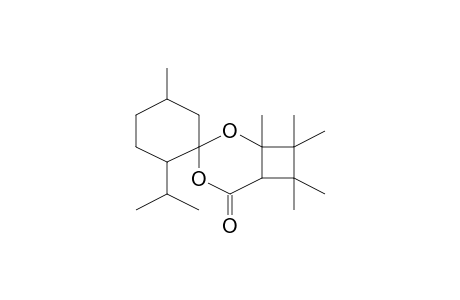 2'-isopropyl-5',6,7,7,8,8-hexamethyl-spiro[3,5-dioxabicyclo[4.2.0]octane-4,1'-cyclohexane]-2-one