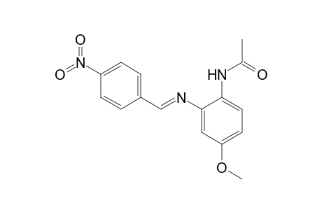N-[4-Methoxy-2-(4-nitrobenzylideneamino)phenyl]acetamide
