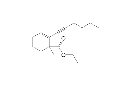 Ethyl 2-(hex-1-yn-1-yl)-1-methylcyclohex-2-ene-1-carboxylate