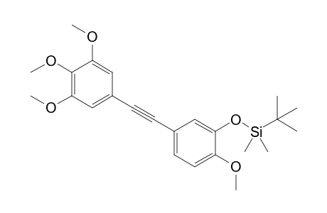 tert-Butyl-[2-methoxy-5-[2-(3,4,5-trimethoxyphenyl)ethynyl]phenoxy]-dimethyl-silane
