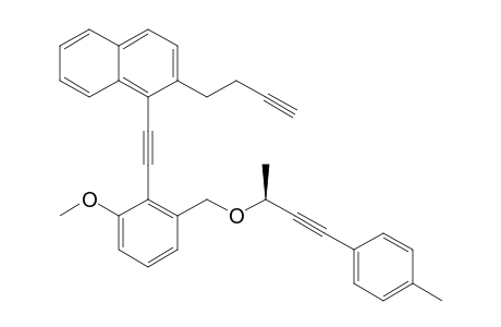2-But-3-yn-1-yl-1-{[2-methoxy-6-({[(1S)-1-methyl-3-(4-methylphenyl)-prop-2-yn-1-yl]oxy}methyl)phenyl]ethynyl}naphthalene