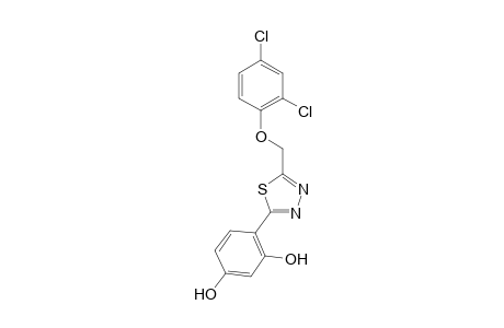 5-(2,4-Dichlorophenoxymethyl)-2-(2,4-dihydroxyphenyl)-1,3,4-thiadiazole