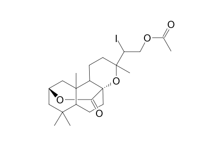 15-Acetoxy-8.alpha.,13-epoxy-14-iodolabdano-20,2.beta.lactone