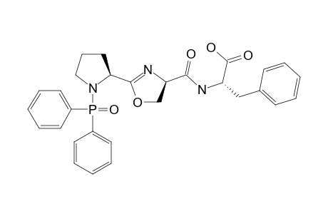 2-[2-(R)-N-Diphenylphosphinylpyrrolidin-2-yl]-4,5-dihydrooxazole-4-(R)-carbonyl-L-phenylalanine