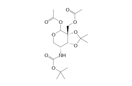 ((3ar,7S,7ar)-4-Acetoxy-7-(tert-butoxycarbonylamino)-2,2-dimethyltetrahydro-3ah-[1,3]dioxolo- [4,5-C]pyran-3A-yl)methyl acetate