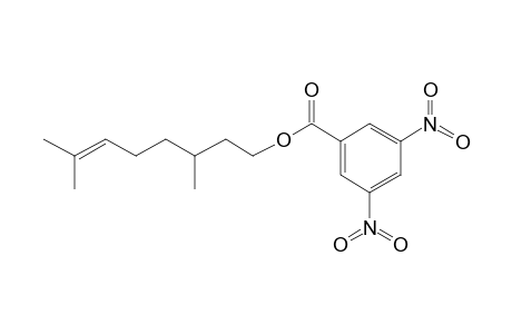 3,7-Dimethyloct-6-enyl 3,5-dinitrobenzoate