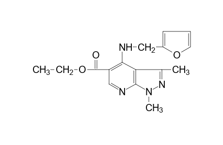 1,3-dimethyl-4-(furfurylamino)-1H-pyrazolo[3,4-b]pyridine-5-carboxylic acid, ethyl ester