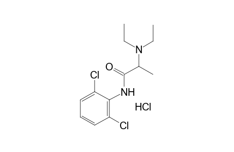 2',6'-dichloro-2-(diethylamino)propionanilide, monohydrochloride