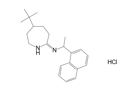 5-tert-butylhexahydro-2-{[1-(1-naphthyl)ethyl]imino}-1H-azepine, monohydrochloride