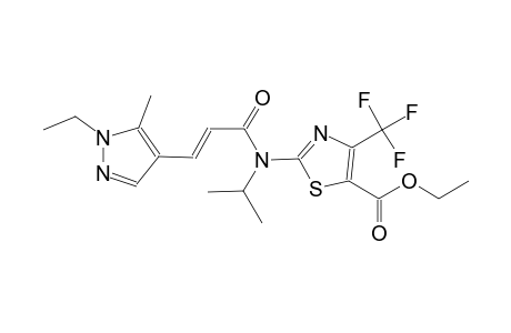 ethyl 2-[[(2E)-3-(1-ethyl-5-methyl-1H-pyrazol-4-yl)-2-propenoyl](isopropyl)amino]-4-(trifluoromethyl)-1,3-thiazole-5-carboxylate