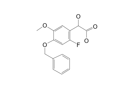 Phenylacetic acid, 4-benzyloxy-2-fluoro-.alpha.-hydroxy-5-methoxy-