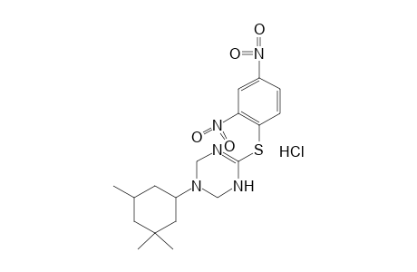 6-[(2,4-DINITROPHENYL)THIO]-1,2,3,4-TETRAHYDRO-3-(3,3,5-TRIMETHYLCYCLOHEXYL)-s-TRIAZINE, MONOHYDROCHLORIDE