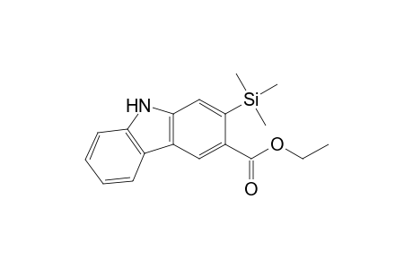 9H-Carbazole-3-carboxylic acid, 2-(trimethylsilyl)-, ethyl ester