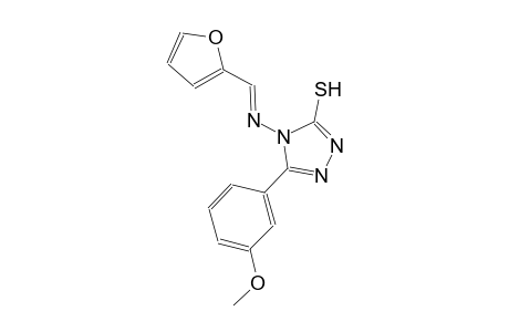 4-{[(E)-2-furylmethylidene]amino}-5-(3-methoxyphenyl)-4H-1,2,4-triazole-3-thiol