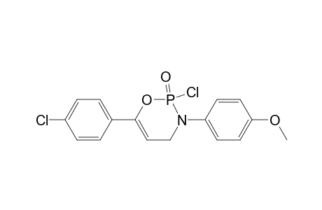 2-Chloro-6-(4-chlorophenyl)-3-(4-methoxyphenyl)-3,4-dihydro-2H-1,3,2-oxazaphosphinine 2-oxide