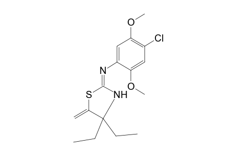 2-[(4-chloro-2,5-dimethoxyphenyl)imino]-4,4-diethyl-5-methylene-thiazolidine