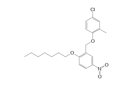 4-chloro-o-tolyl 2-(heptyloxy)-5-nitrobenzyl ether