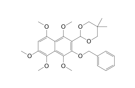 2-(3-BENZYLOXY-1,4,5,6,8-PENTAMETHOXYNAPHTHALEN-2-YL)-5,5-DIMETHYL-1,3-DIOXANE