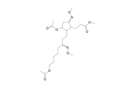 3-[(5E)-3-acetoxy-2-[(3E)-8-acetoxy-3-methyloximino-octyl]-5-methyloximino-cyclopentyl]propionic acid methyl ester