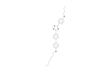 5-(4-Butoxyphenyl)-3-[4'-(heptyloxy)[1,1'-biphenyl]-4-yl]-1,2,4-oxadiazole