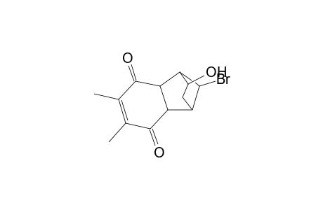 1,4-Methanonaphthalene-5,8-dione, 9-bromo-1,2,3,4,4a,8a-hexahydro-2-hydroxy-6,7-dimethyl-