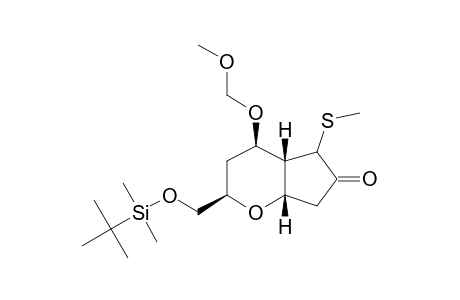 (2S,4S,4AR,7AR)-2-[(TERT.-BUTYLDIMETHYLSILOXY)-METHYL]-4-(METHOXYMETHOXY)-5-METHYLTHIOHEXAHYDROCYCLO-PENTA-[B]-PYRAN-6(2H)-ONE