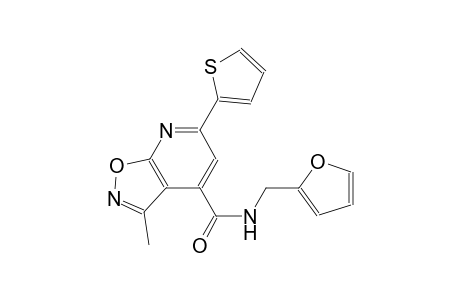 N-(2-furylmethyl)-3-methyl-6-(2-thienyl)isoxazolo[5,4-b]pyridine-4-carboxamide