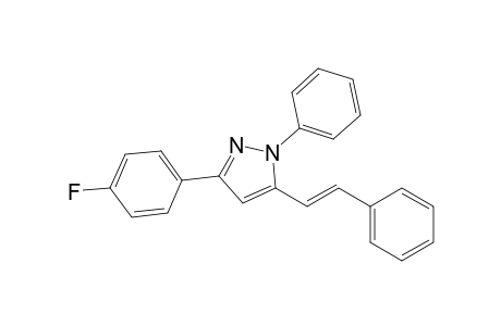 3-(4-FLUOROPHENYL)-1-PHENYL-5-STYRYLPYRAZOLE