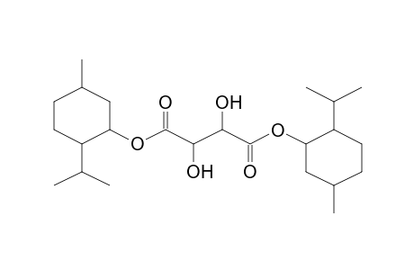 2,3-Dihydroxybutanedioic acid bis(5-methyl-2-propan-2-ylcyclohexyl) ester