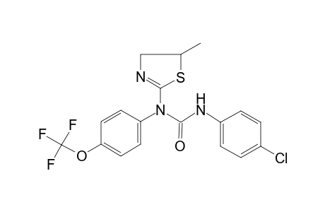 urea, N'-(4-chlorophenyl)-N-(4,5-dihydro-5-methyl-2-thiazolyl)-N-[4-(trifluoromethoxy)phenyl]-