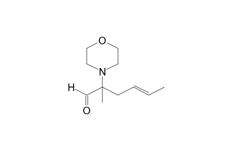 (4E)-2-Methyl-2-(4-morpholinyl)-4-hexenal