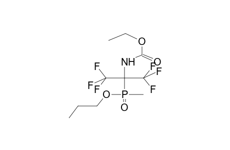 METHYL(ALPHA-ETHOXYCARBAMOYLHEXAFLUOROISOPROPYL)PHOSPHINIC ACID,PROPYL ESTER