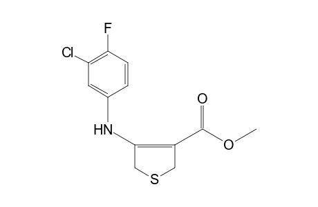 4-(3-chloro-4-fluoroanilino)-2,5-dihydro-3-thiophenecarboxylic acid, methyl ester