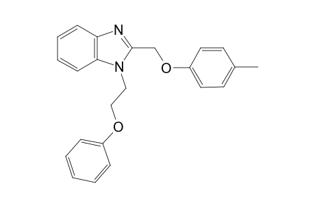 1H-1,3-Benzimidazole, 2-[(4-methylphenoxy)methyl]-1-(2-phenoxyethyl)-