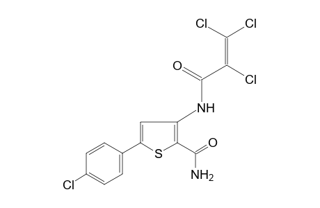 5-(p-chlorophenyl)-3-(2,3,3-trichloroacrylamido)-2-thiophenecarboxamide