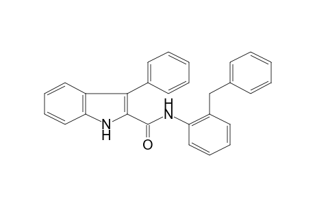 1H-Indole-2-carboxamide, 3-phenyl-N-(2'-benzylphenyl)-