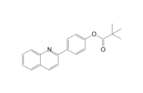 2,2-Dimethylpropanoic acid 4-(2-quinolinyl)phenyl ester