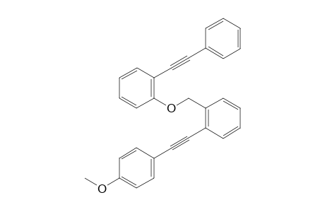 1-((4-Methoxyphenyl)ethynyl)-2-((2-(phenylethynyl)phenoxy)methyl)benzene