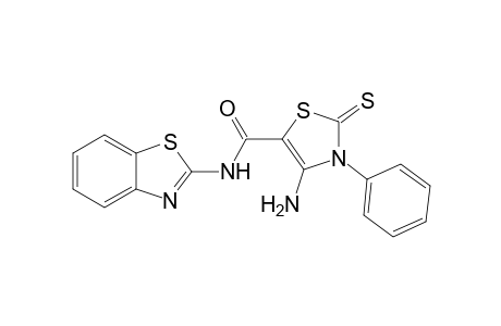 4-Amino-N-(benzothiazol-2-yl)-2,3-dihydro-3-phenyl-2-thioxo-thiazole-5-carboxamide