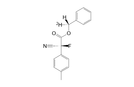 (S)-[1-(2)H]-PHENYLMETHYL-(R)-2-CYANO-2-FLUORO-2-(4-METHYLPHENYL)-ACETATE