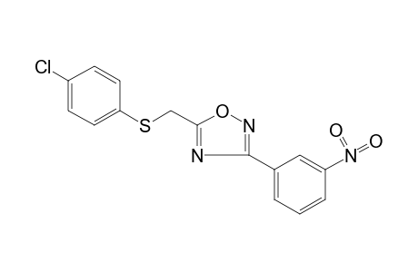 5-{[(p-chlorophenyl)thio]methyl}-3-(m-nitrophenyl)-1,2,4-oxadiazole