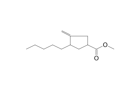 3-Amyl-4-methylene-cyclopentanecarboxylic acid methyl ester