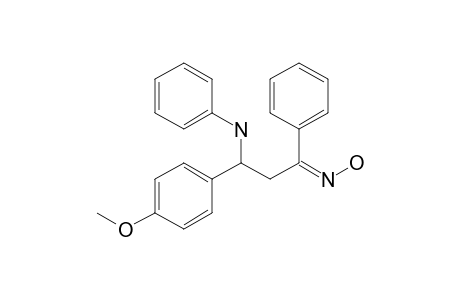 3-( 4'-Methoxyphenyl)-1-phenyl-3-(phenylamino)-1-propanone-oxime