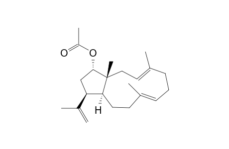 (1R,3E,7E,11S,12S,14S)-14-Acetoxy-3,7,18-dolabellatriene