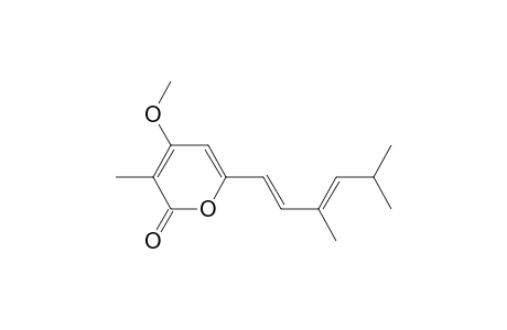 6-[(1E,3E)-3,5-dimethylhexa-1,3-dienyl]-4-methoxy-3-methylpyran-2-one