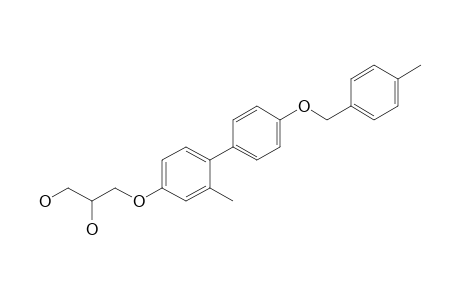 3-[2-Methyl-4'-(4-methylbenzyloxy)biphenyl-4-yloxy]propane-1,2-diol