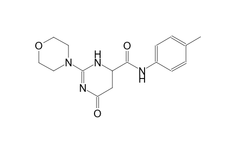 N-(4-methylphenyl)-2-(4-morpholinyl)-6-oxo-3,4,5,6-tetrahydro-4-pyrimidinecarboxamide