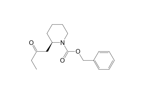 (R)-(+)-N-(benzyloxycarbonyl)-2-(2-oxobutyl)piperidine