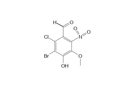 5-bromo-6-chloro-2-nitrovanillin